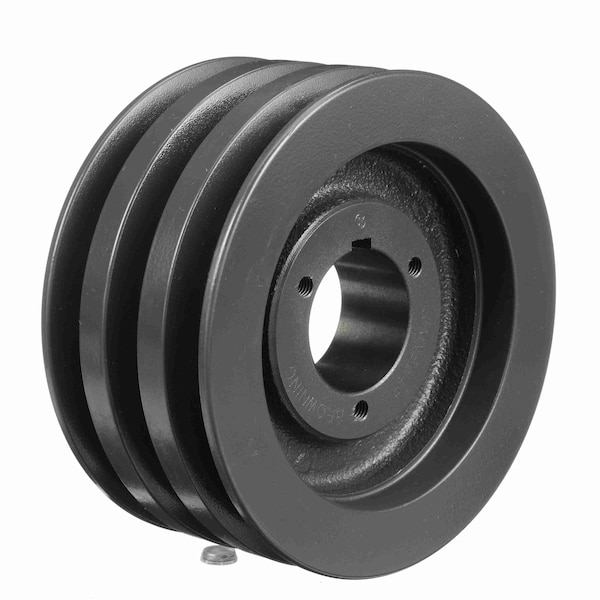 3 Groove Cast Iron Bushed Bore Multiple Variable Pitch Sheave, 3MVC240R